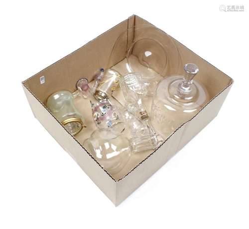 Box of various glassware