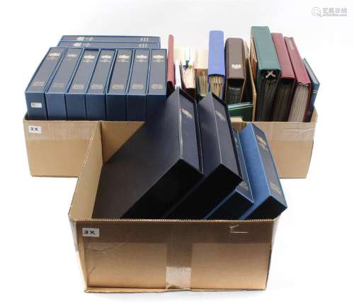 3 boxes with albums and folders