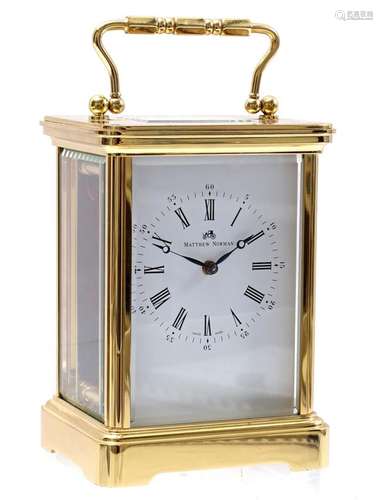 Brass travel alarm clock