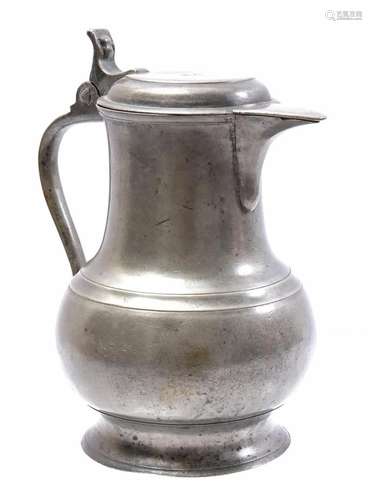 Pewter angel jug