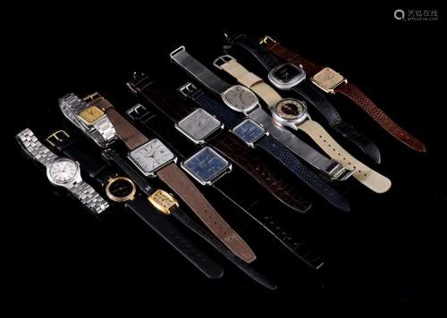 Lot with 11 various wristwatches