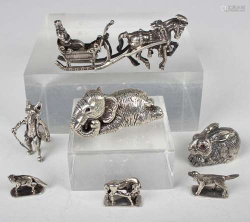 An early 20th century late Victorian silver model of a singl...