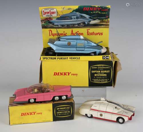 A Dinky Toys No. 104 Spectrum Pursuit Vehicle, boxed with di...