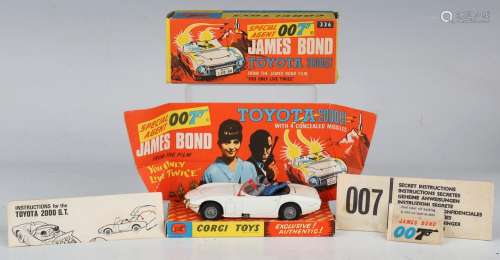 A Corgi Toys No. 336 James Bond Toyota 2000 GT, boxed with d...