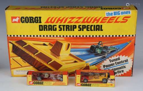 A Corgi Toys Whizzwheels No. 161 Santa Pod Commuter dragster...