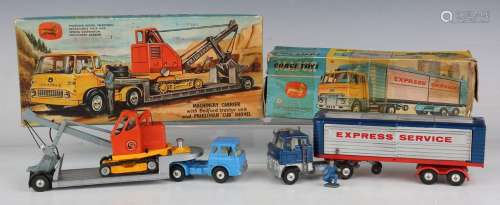 A Corgi Toys Gift Set No. 27 machinery carrier with Bedford ...