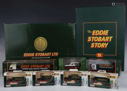 A collection of Eddie Stobart liveried diecast vehicles, com...