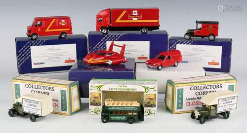 A collection of diecast vehicles, including a Corgi No. 6000...