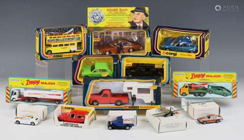 A collection of diecast vehicles, including a Corgi No. 290 ...