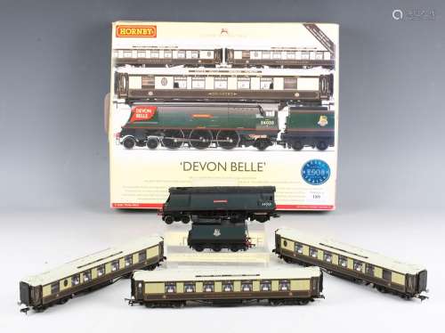 A Hornby gauge OO R.2568 Devon Belle train pack and an R.425...