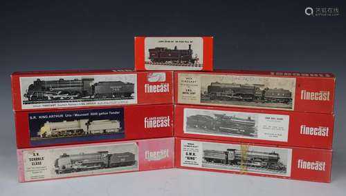 Seven Wills Finecast gauge OO metal locomotive kits, compris...