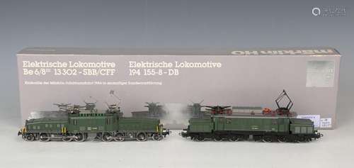 A Märklin gauge HO No. 3300 125th anniversary twin Crocodile...