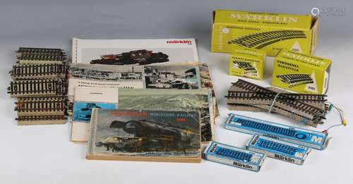 A large collection of Märklin gauge HO railway track, includ...