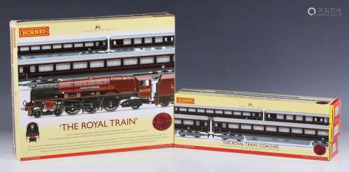 A Hornby gauge OO R.2370 The Royal Train pack and an R.4197 ...