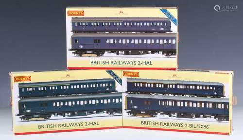 Three Hornby gauge OO DCC Ready train packs, comprising R.33...