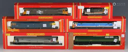 Six Hornby Railways gauge OO locomotives, comprising R.054 '...