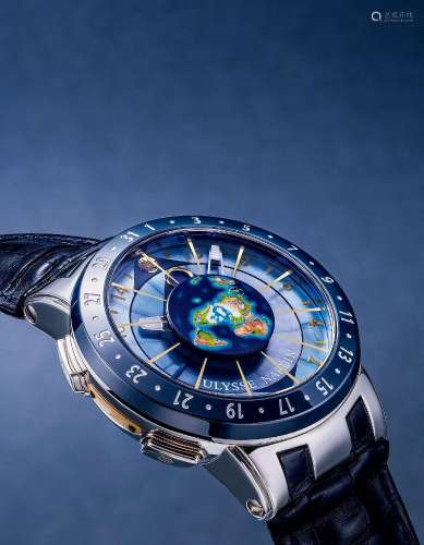 雅典 精致罕有，限量版铂金天文自动腕表，备月相显示，「月之狂想」，型...