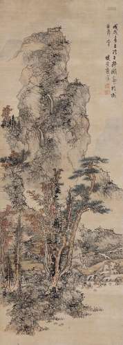 蓝瑛 (1585-1666) 溪山秋壑