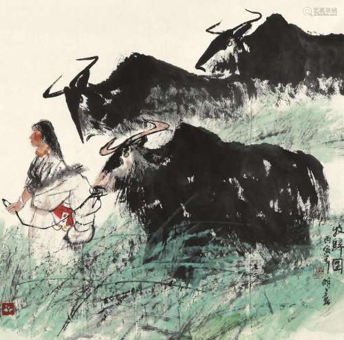 王明明 (B.1952) 牧归图
