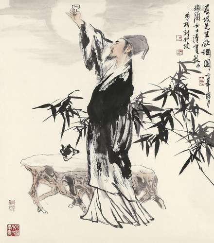 王明明 (B.1952) 东坡先生饮酒图