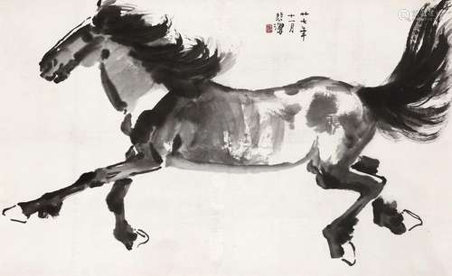 徐悲鸿 (1895-1953) 奔马图