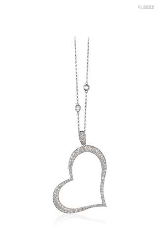 伯爵设计 「心形」钻石挂坠项链