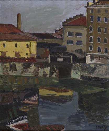 Jean COUTY (1907-1991).<br />
Bateau