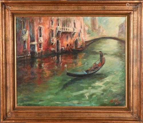 HOBI (1939-1998).<br />
Gondolier à