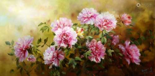 Flowers, Oil Painting, Lee Ji-ran