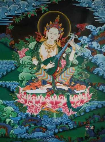 Women Buddha, Oil Painting