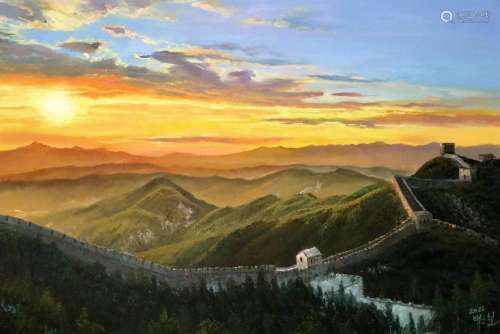 The Great Wall, Oil Painting, Baek Eun-chul