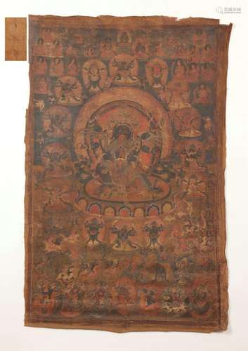 Buddha Image Thangka, Ming Dynasty