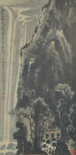 Landscape and Pavilion, Li Keran