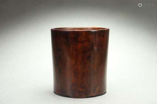 Chinese Huanghuali Wood Brush Holder