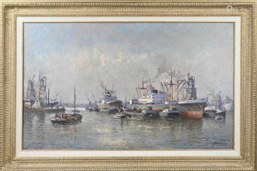 JP Molenaar, Rotterdam harbor view