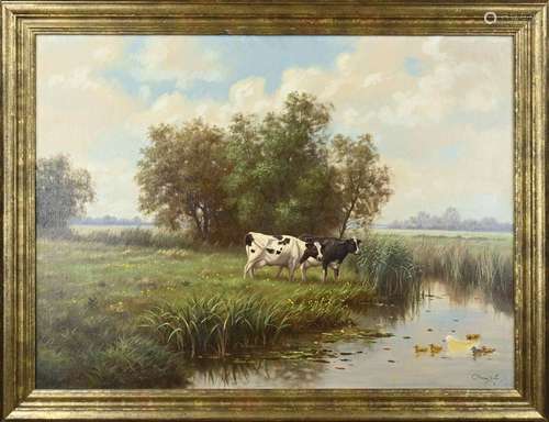 Ron Meilof, Dutch landscape with cows