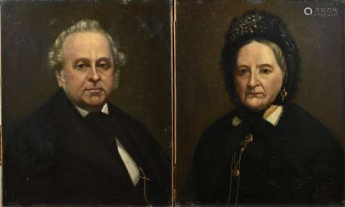 V. Lens, Two portraits (couple )