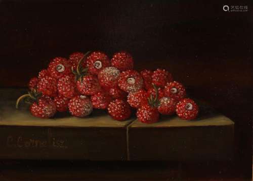 C. Cornelisz, Still life with wild strawberries