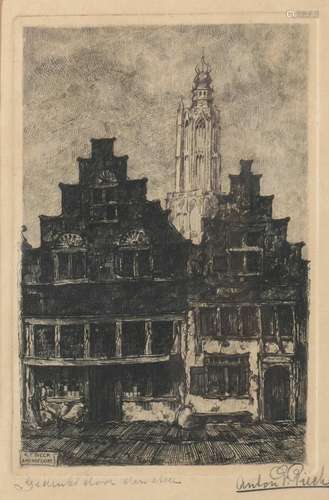 Anton Pieck, Facade houses Amersfoort