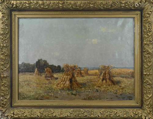 J. Knikker, Landscape with sheaves of wheat