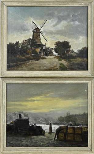 B. van Dipten, Mill + harbor view