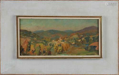 A. Potgieter, Impressionist mountain landscape