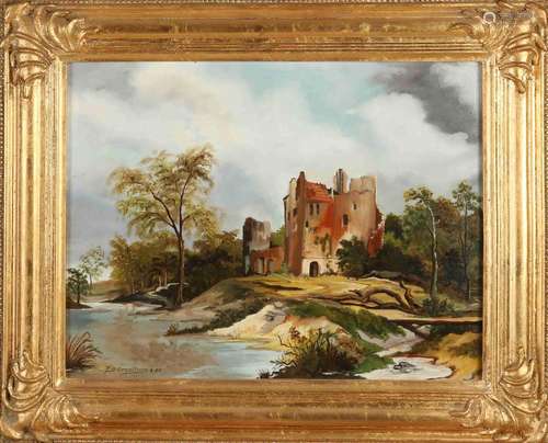 FB Groothuis, Landscape with ruins