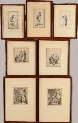 7x P. de Mare, Engravings