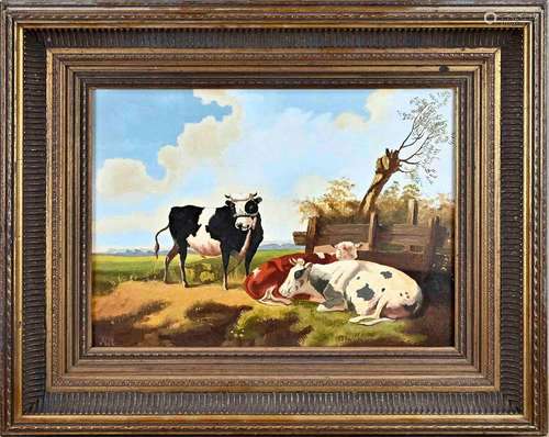 Monogram HR, Landscape with cows