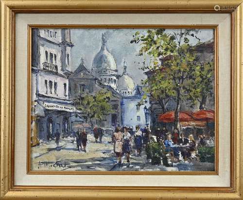 A. Michel, View of Montmartre Paris