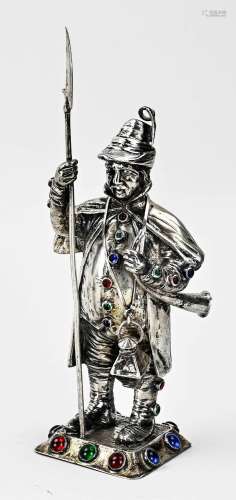 Silver statue 'City Watchman'