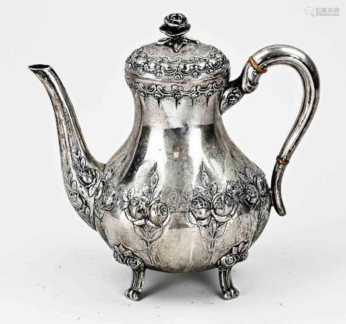 silver coffee pot