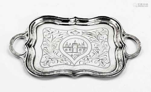 silver tray