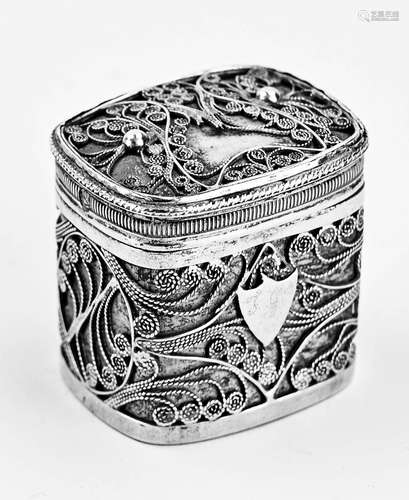 Silver loderein box filigree